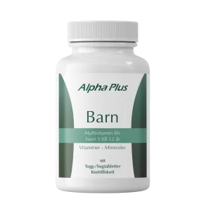 barn 60 tab multivitamin tuggtablett alpha plus